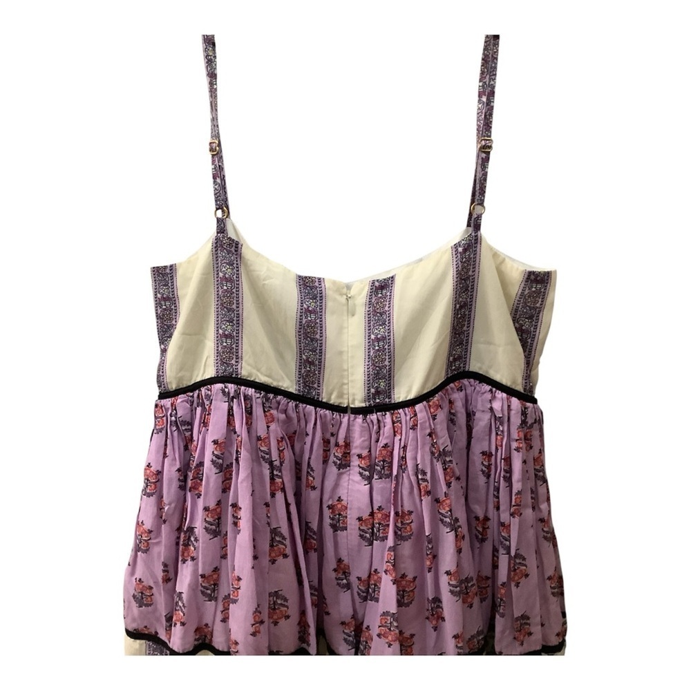 Rhode Resort Saachi Midi Dress Violet Floral Sleeveless Summer Boho Chic Sz.Sm‌ - Picture 5 of 15